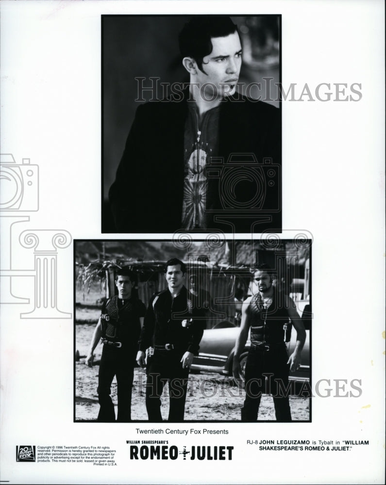 1996 Press Photo Actor John Leguizamo As Tybalt In &quot;Romeo &amp; Juliet&quot; - Historic Images