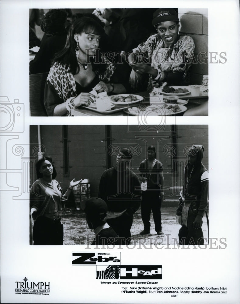 1992 Press Photo &quot;Zebra Head&quot; N&#39;Bushe Wright,Idina Harris,Ron Johnson,BJ Harris- Historic Images