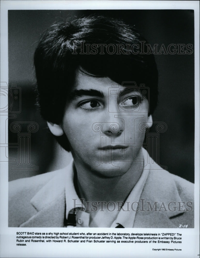 1982 Press Photo Scott Baio &quot;Zapped!&quot;- Historic Images