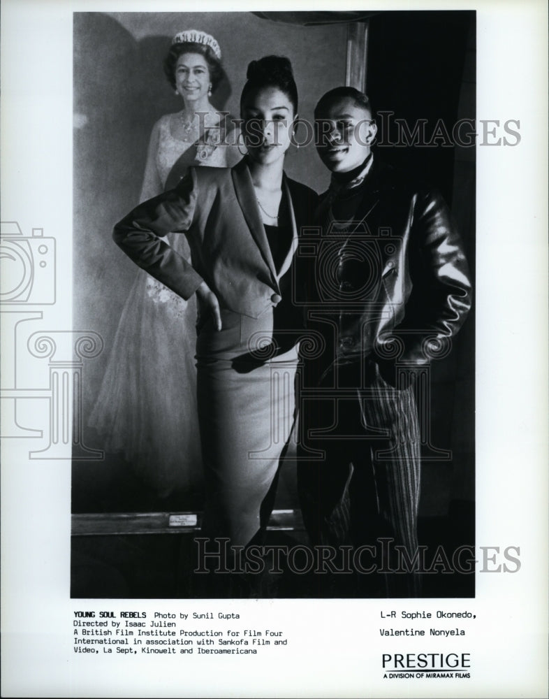 1991 Press Photo Sophie Okonedo, Valentine Nonyela &quot;Young Soul Rebels&quot;- Historic Images