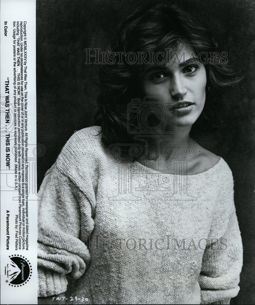 1985 Press Photo Actress Kim Delaney In &quot;That Was Then This Is Now&quot;- Historic Images