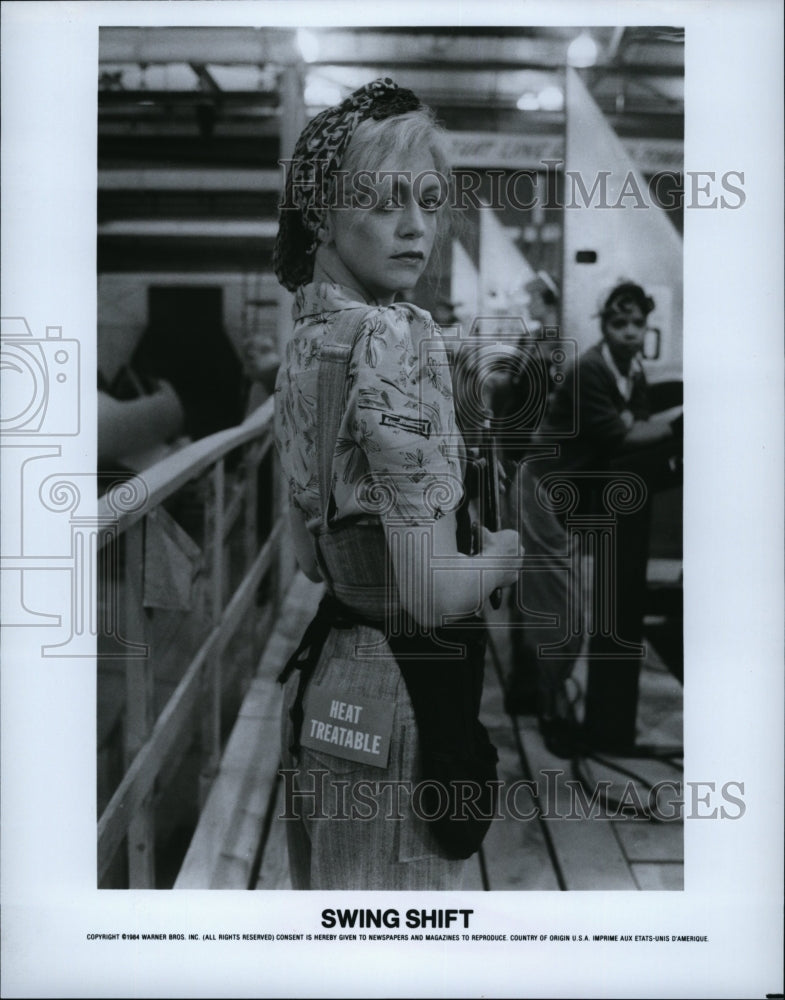 1984 Press Photo Actress Goldie Hawn In &quot;Swing Shift&quot;- Historic Images