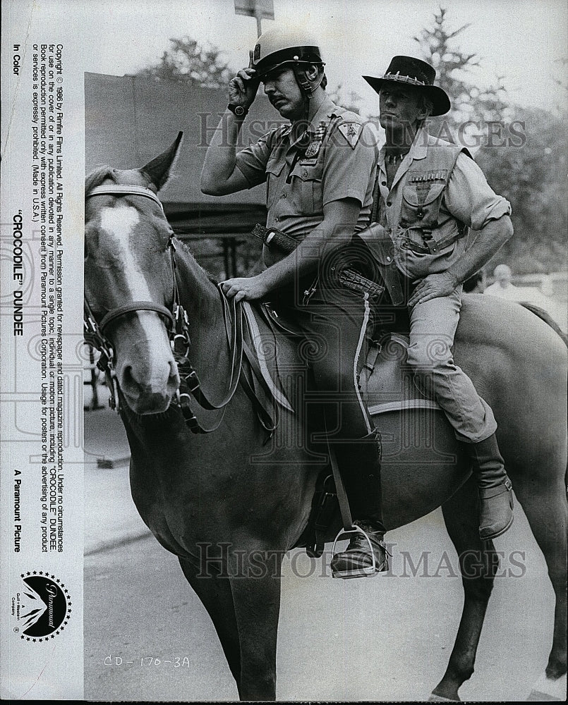 1986 Press Photo &quot;Crocodile Dundee&quot; starring Paul Hogan- Historic Images