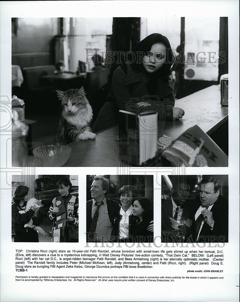 2001 Press Photo Christina Ricci, Patti Randall, Bess Armstrong, Michael McKean- Historic Images