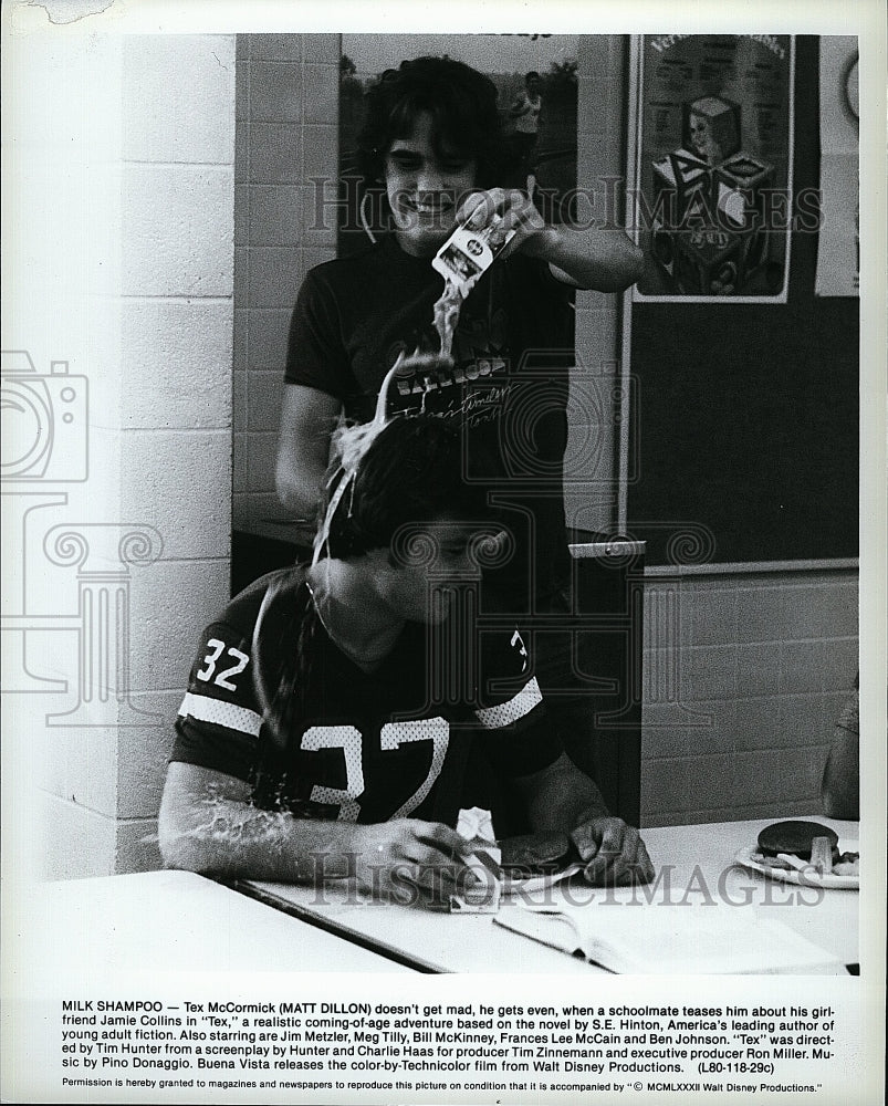 1982 Press Photo &quot;Tex&quot; starring Matt Dillon- Historic Images