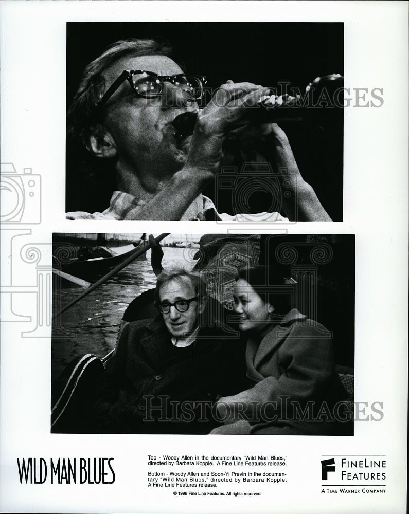 1998 Press Photo Woody Allen and Soon-Yi Previn in &quot;Wild Man Blues&quot;- Historic Images