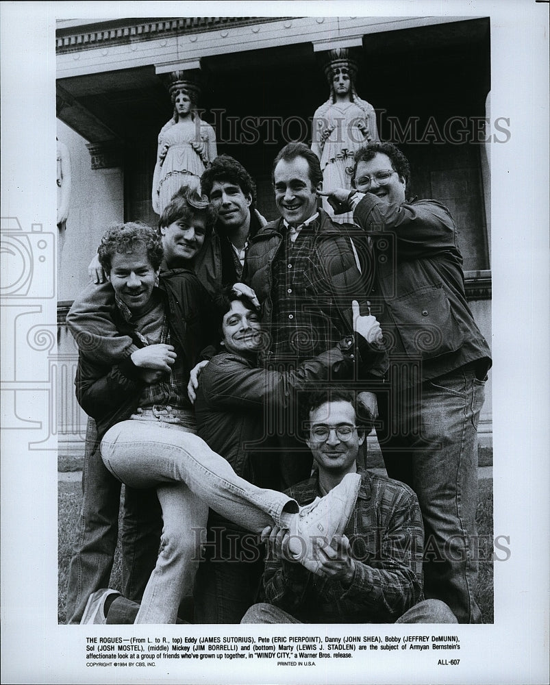 1984 Press Photo James Sutorius Eric Pierpoint John Shea Jeffrey DeMunn Actor- Historic Images