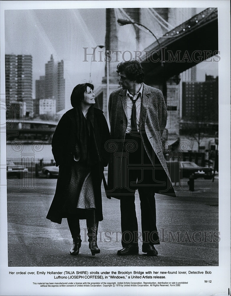 1979 Press Photo Talia Shire Joseph Cortese Thriller Movie Windows Film- Historic Images