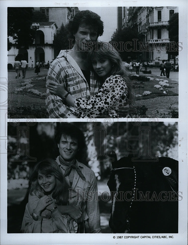 1987 Press Photo One Life To Live Television Series Andrea Evans James De Paiva- Historic Images