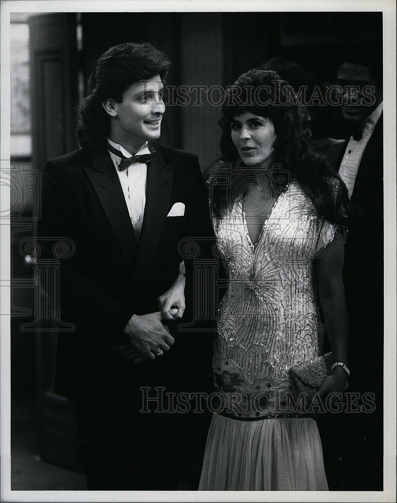 1989 Press Photo TV Series &quot;One of the Boys&quot; Maria Conchita Alonso Robert Torti- Historic Images