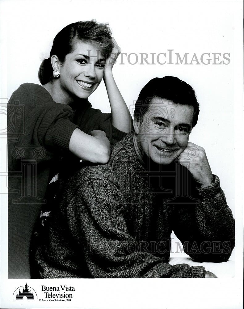 1989 Press Photo Regis Philbin Kathie Lee Gifford Talk Show Hosts- Historic Images