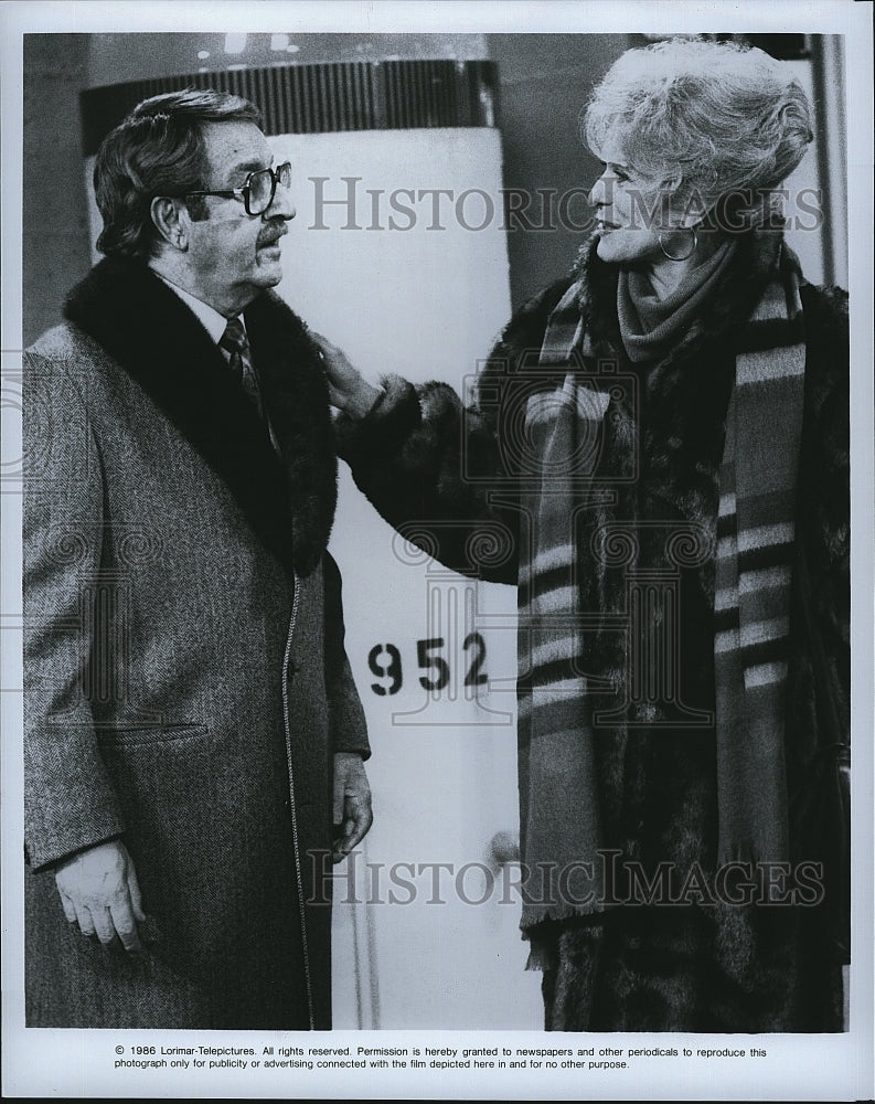 1986 Press Photo Danny Thomas Actor Gretchen Wyler Actress One Big Family TV- Historic Images