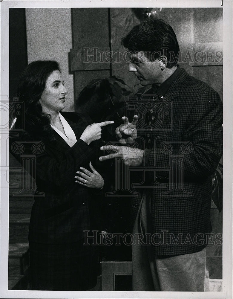 1991 Press Photo &quot;Reasonable Doubts&quot; Marlee Matlin &amp; Mark Harmon- Historic Images