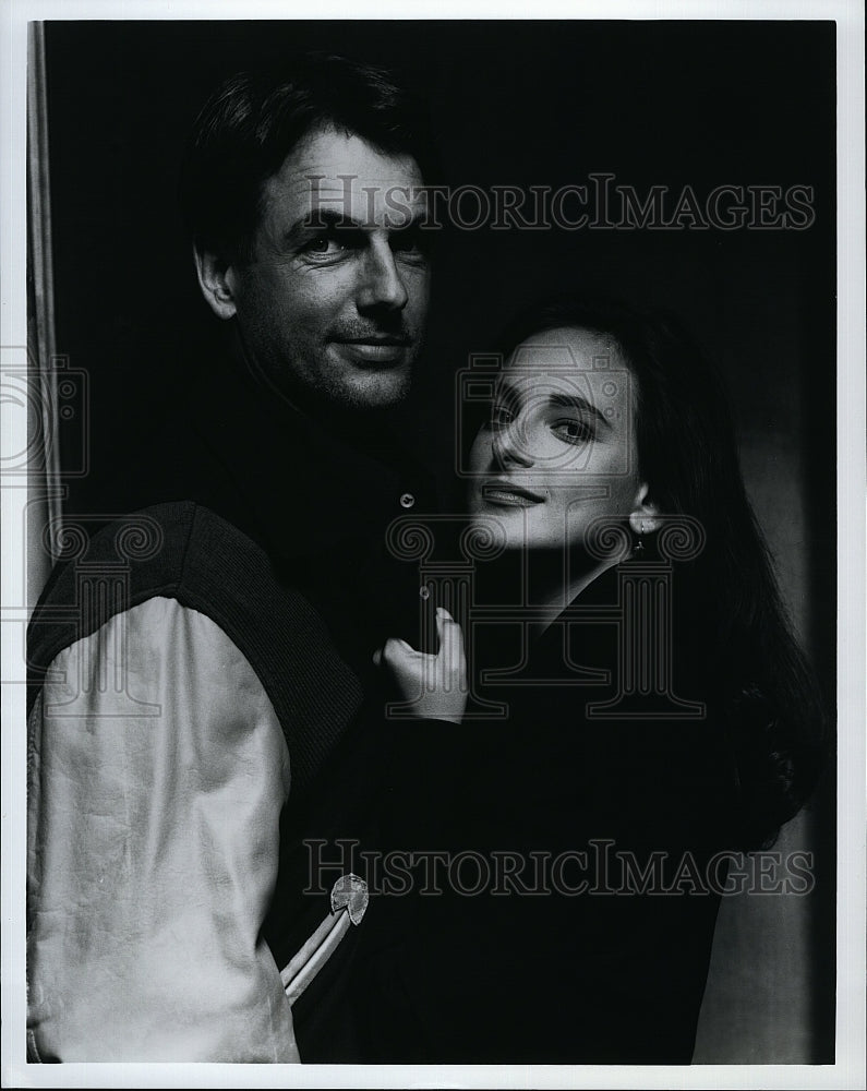 Press Photo Marlee Matlin Actress Mark Harmon Actor  Reasonable Doubts TV Series- Historic Images