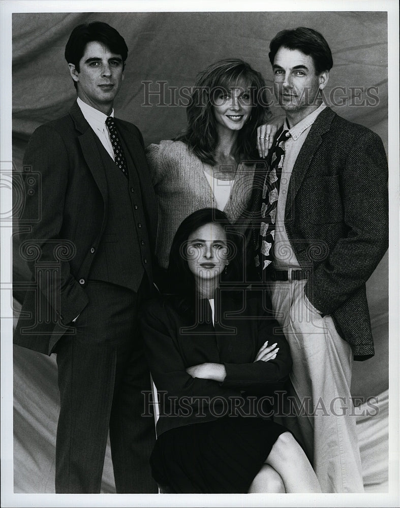 1992 Press Photo Mark Harmon Marlee Matlin William Converse-Roberts Actor- Historic Images