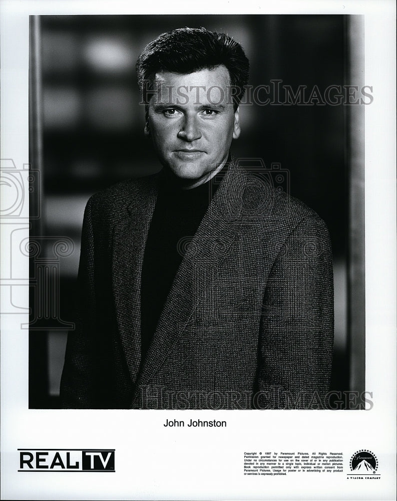 1986 Press Photo John Johnston in &quot;RealTV&quot;- Historic Images