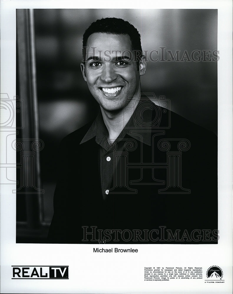 1986 Press Photo Michael Brownlee in &quot;RealTV&quot;- Historic Images