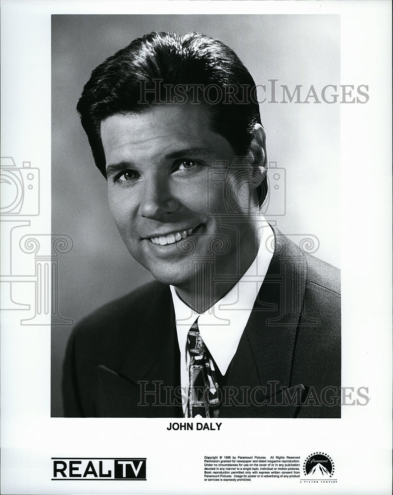 1986 Press Photo John Daly in &quot;RealTV&quot;- Historic Images