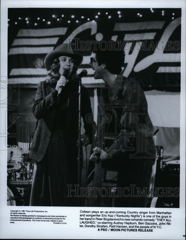 1981 Press Photo Colleen Camp Actress Eric Kaz Actor They All Laughed Movie- Historic Images