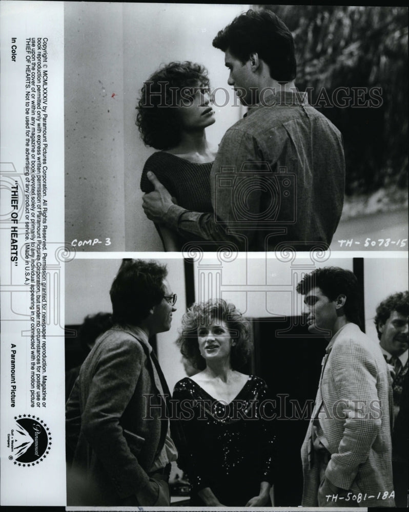 1984 Press Photo Barbara Williams, Steven Bauer, John Getz in &quot;Thief of Hearts&quot;- Historic Images