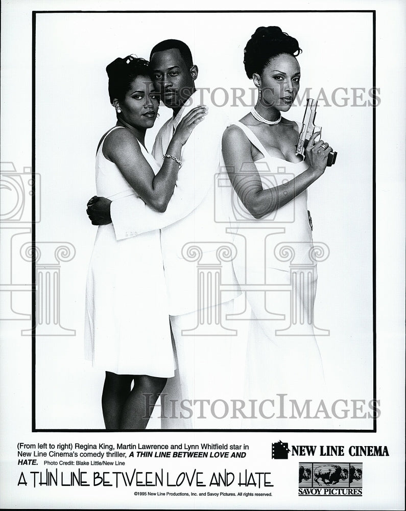 1995 Press Photo A Thin Line Between Love and Hate Regina King, Martin Lawrence- Historic Images