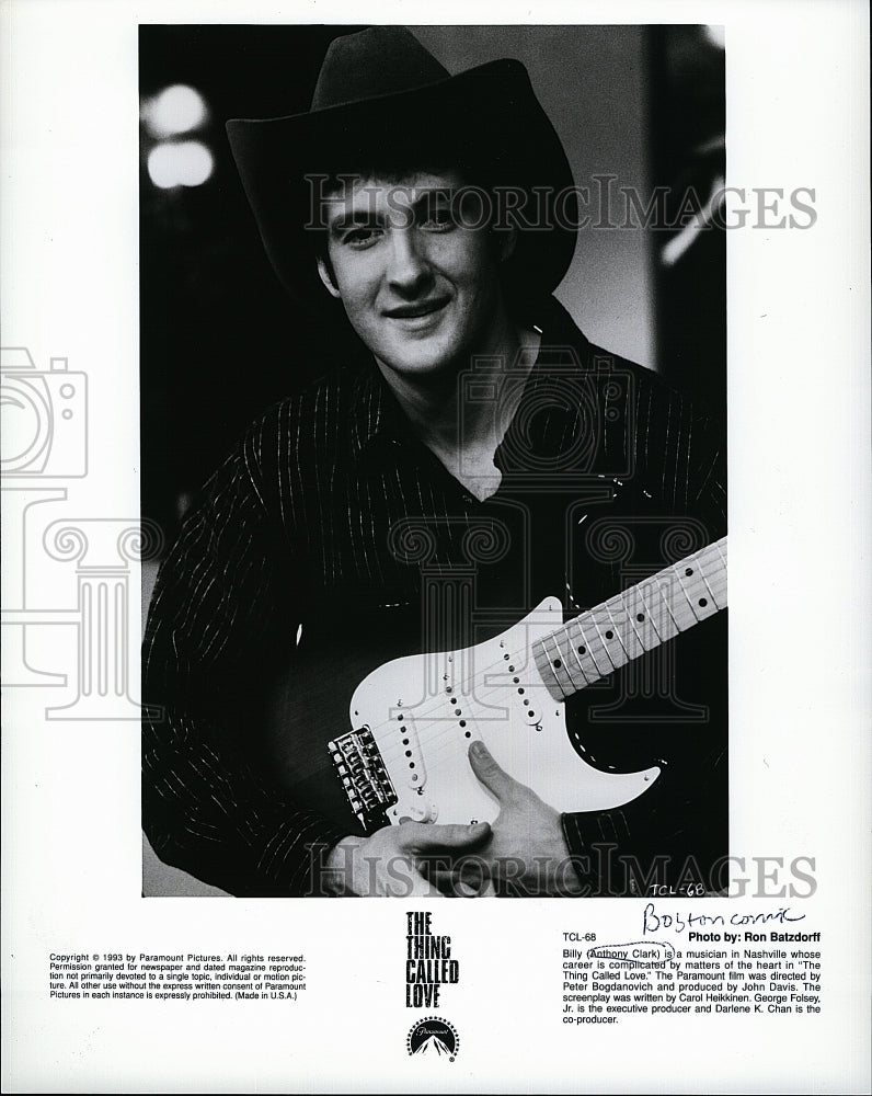 1993 Press Photo Actor Anthony Clark in &quot;The Thing Called Love&quot;- Historic Images