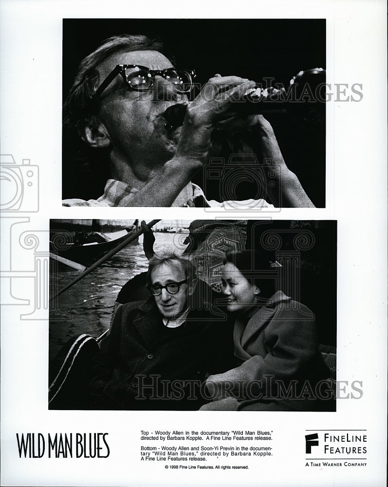 1998 Press Photo Woody Allen and Soon-Yi Previn in &quot;Wild Man Blues&quot;- Historic Images