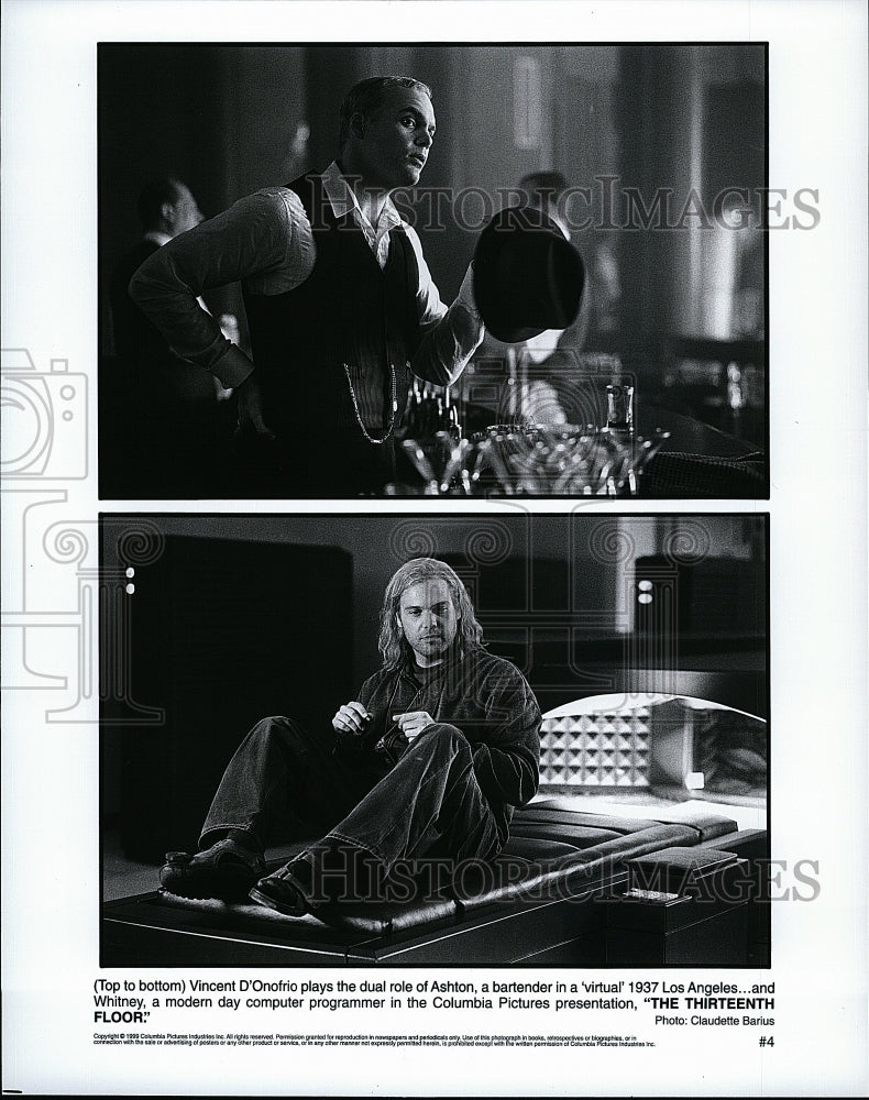 1999 Press Photo Vincent D'Onofrio in "The Thirteenth Floor"- Historic Images