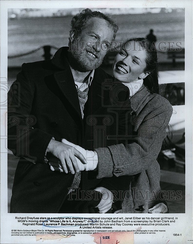 1981 Press Photo Richard Dreyfuss Portrays Sculptor In Whose Life Is It, Anyway?- Historic Images