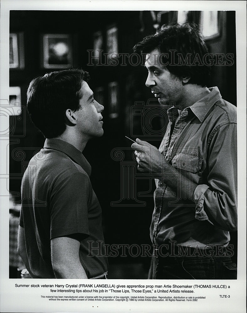 1980 Press Photo Frank Langella Thomas Hulce Those Lips Those Eyes Movie Film- Historic Images