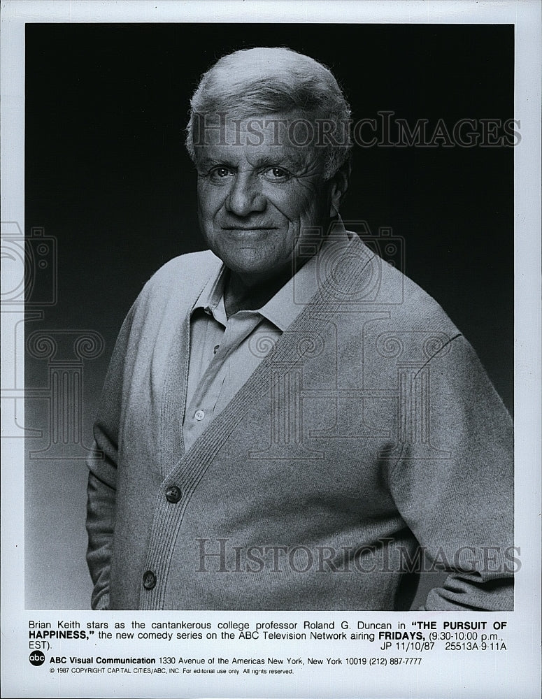 1987 Press Photo Brian Keith in &quot;The Pursuit of Happiness&quot;- Historic Images