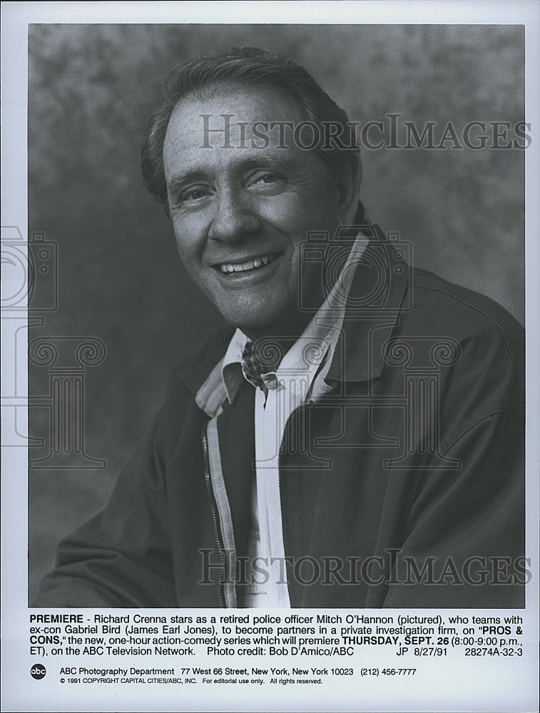 1991 Press Photo Richar Crenna in &quot;Pros &amp; Cons&quot;- Historic Images