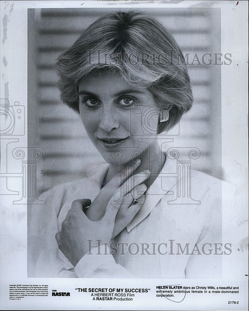 1987 Press Photo Helen Slater in &quot;The Secret of my Success&quot;- Historic Images