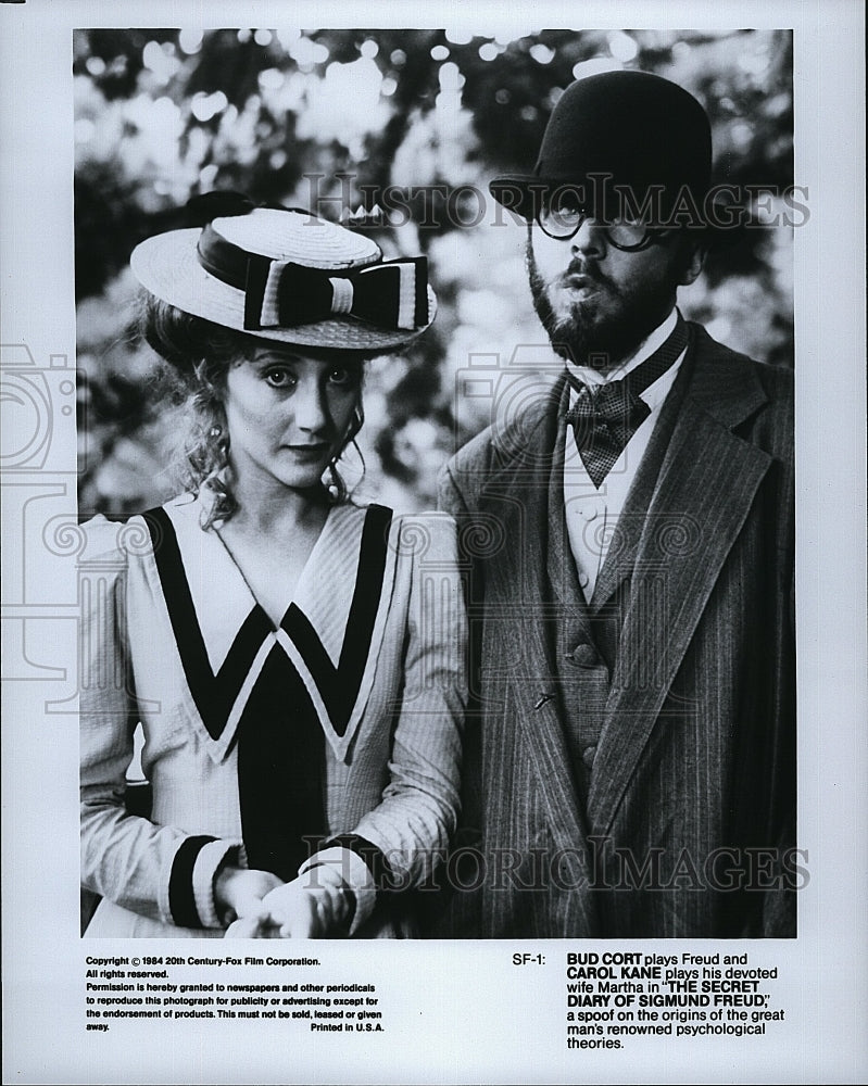 1984 Press Photo Bud Cort Carol Kane The Secret Diary of Sigmund Freud- Historic Images