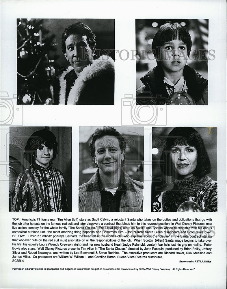 Press Photo Actor Tim Allen Movie in The Santa Clause- Historic Images