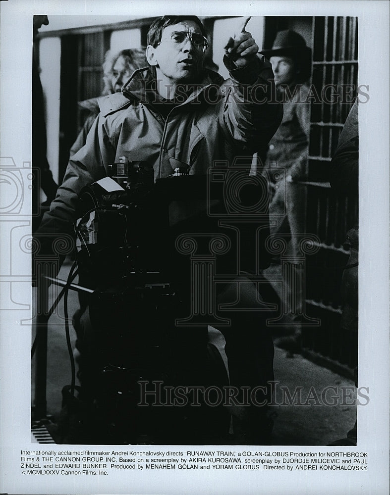 1985 Press Photo Andrei Konchalovsky Director of &quot;Runaway Train&quot;- Historic Images