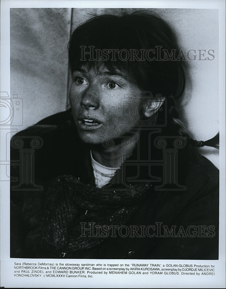 1985 Press Photo Rebecca DeMornay in &quot;Runaway Train&quot;- Historic Images