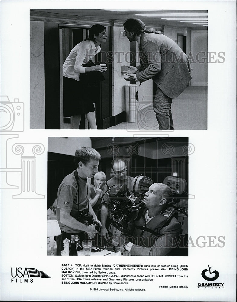 1999 Press Photo Catherine Keener John Cusack Being John Malkovich- Historic Images