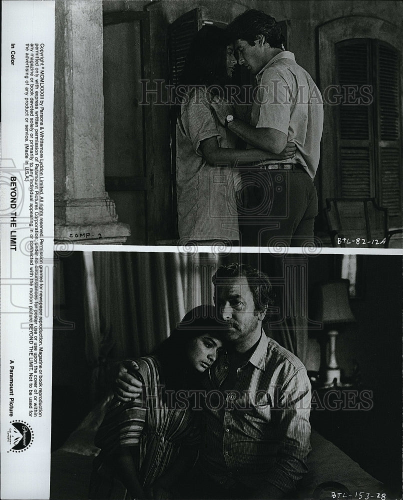 1983 Press Photo Richard Gere and Michael Caine in &quot;Beyond the Limit&quot;- Historic Images