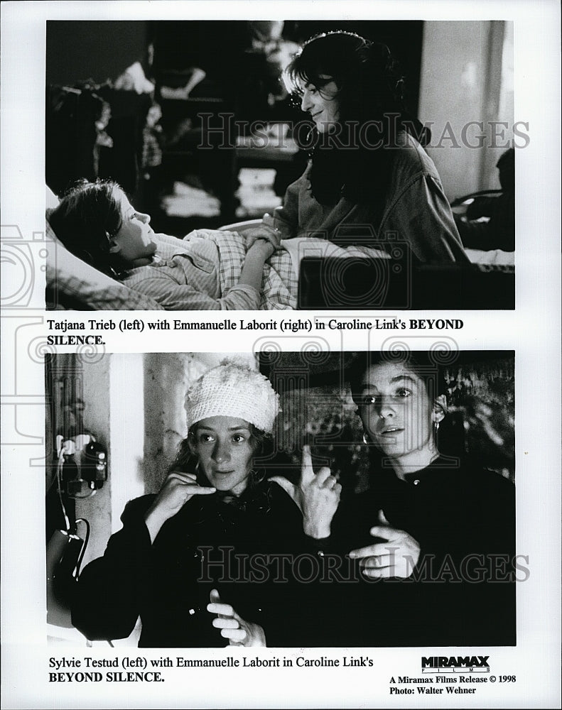 1998 Press Photo Tatjana Treib and Emmanuelle Laborit in &quot;Beyond Silence&quot;- Historic Images