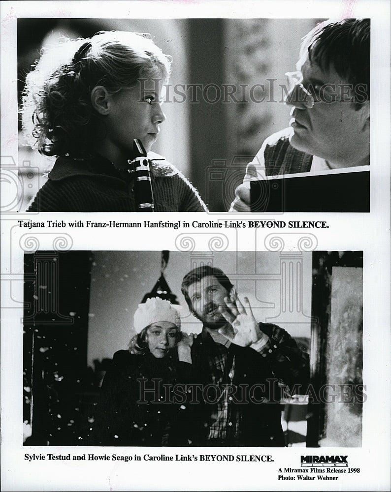 1998 Press Photo Tatjana Trieb and Sylvie Testud in &quot;Beyond Silence&quot;- Historic Images