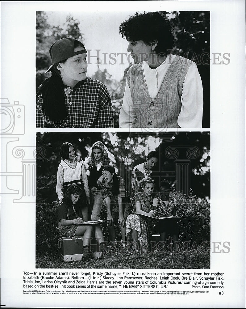 1995 Press Photo Schuyler Fisk and Brooke Adams in &quot;The Baby-Sitters Club&quot;- Historic Images