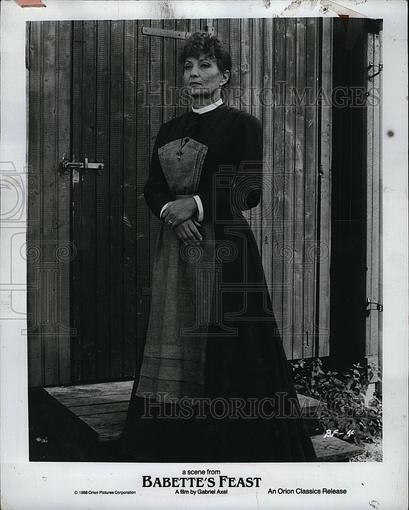 1988 Press Photo &quot;Babette&#39;s Feast &quot; starring Stephane Audran- Historic Images