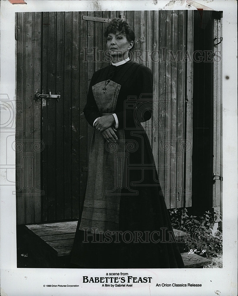 1988 Press Photo "Babette's Feast " starring Stephane Audran- Historic Images