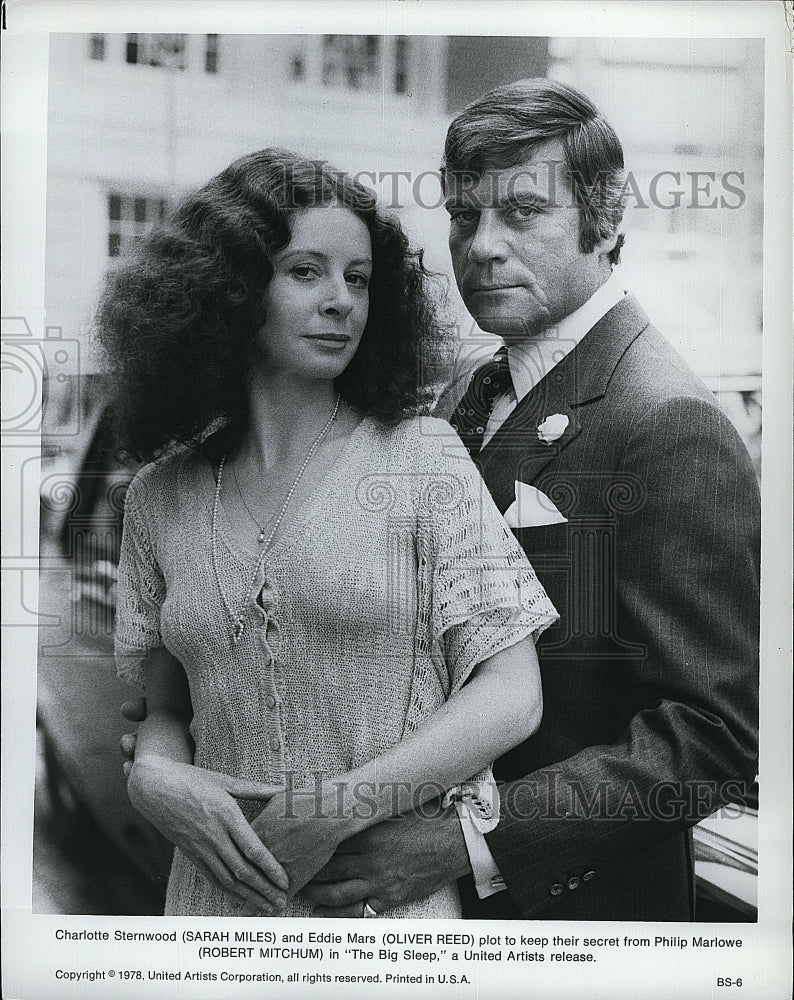 1978 Press Photo &quot;The Big Sleep&quot; Sarah Miles &amp; Oliver Reed- Historic Images