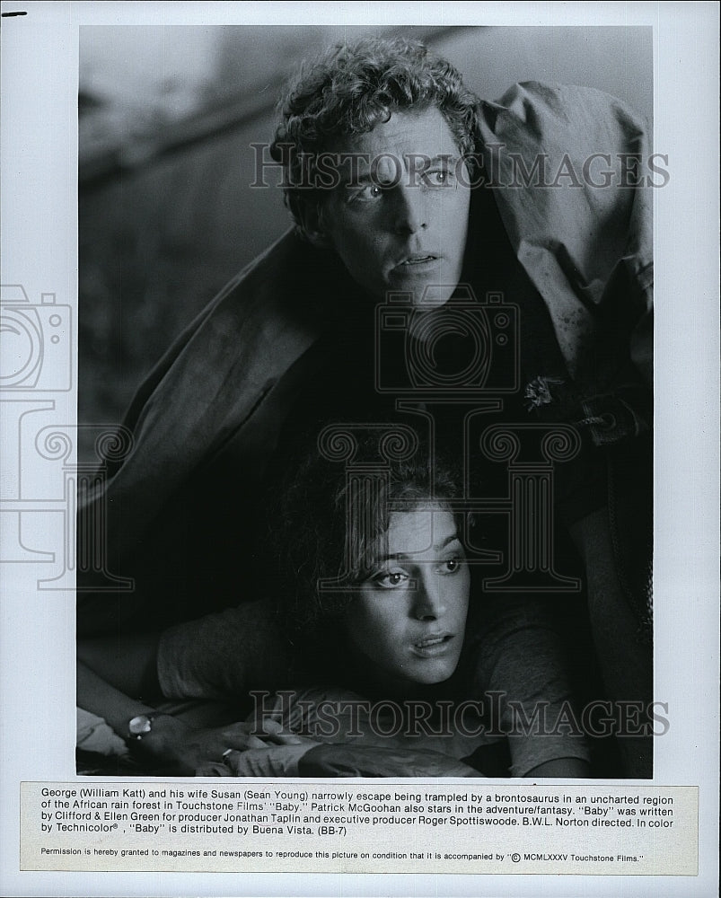 1985 Press Photo &quot;Baby&quot; William Katt &amp; Sean Young- Historic Images