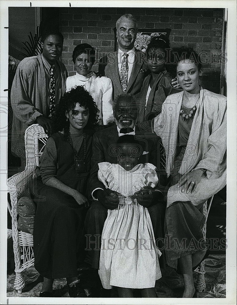 1987 Press Photo Joe Seneca Keshia Knight Pulliam Lisa Bonet Sabrina Le Beauf- Historic Images