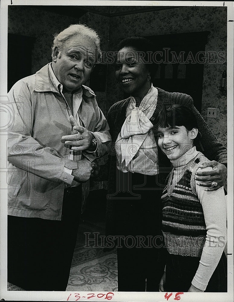 1980 Press Photo Carrol O&#39;Connor and Barbara Meek in &quot;Archie Bunker&#39;s Place&quot;.- Historic Images