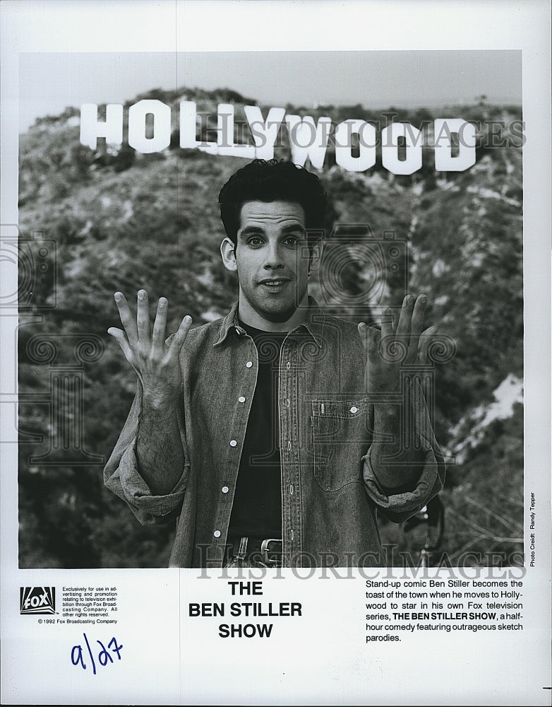 1992 Press Photo Actor Ben Stiller In "The Ben Stiller Show" - Historic Images