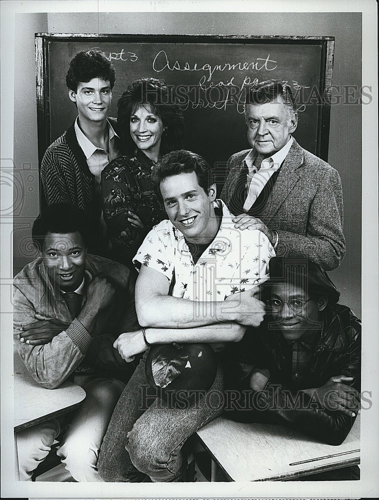 1986 Press Photo Actor Randall Batinkoff &amp; Cast Members of &quot;Better Days&quot;- Historic Images